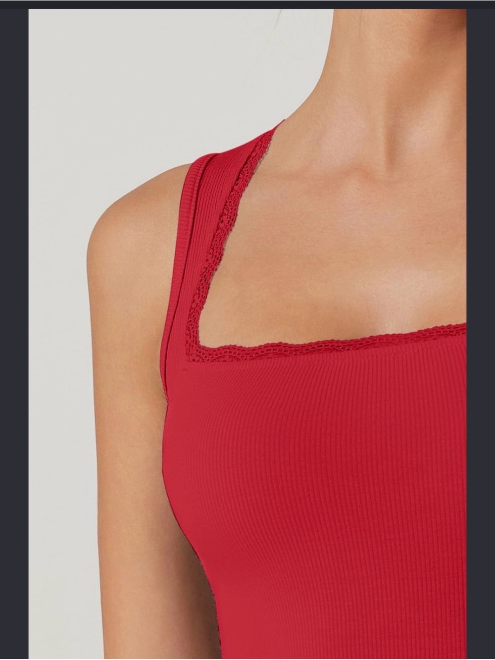 Red Ribbed Dress